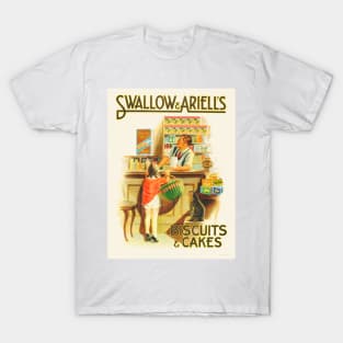 Biscuits and Cakes Vintage Advertising Poster T-Shirt